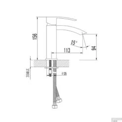 Wastafelmengkraan Sapho Ginko 1-hendel Gebogen 15.6 Cm Chroom 11 Wastafelmengkraan Sapho Ginko 1-hendel Gebogen 15.6 Cm Chroom -Hansgrohe Badkamerinterieur Winkel 1101 06 wastafelmengkraan sapho ginko 1 hendel gebogen 15.6 cm chroom 4