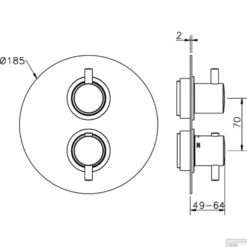 Regendoucheset Inbouw Salenzi Giro R Muur Uitloop Gepoedercoat Messing Mat Zwart 30 Cm -Hansgrohe Badkamerinterieur Winkel 14aj15r tech6 4 2