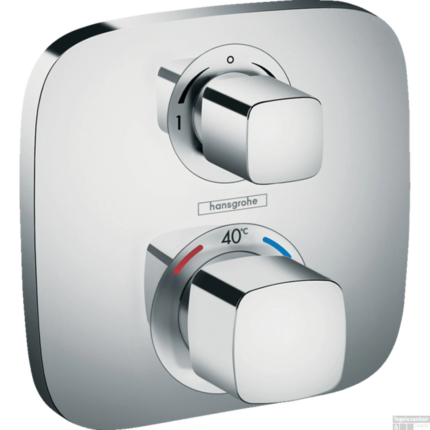 Hansgrohe Ecostat Regendoucheset Inbouw Plafonduitloop Met Handdouche En Hoofddouche 30cm Thermostaat Square Chroom 4 Hansgrohe Ecostat Regendoucheset Inbouw Plafonduitloop Met Handdouche En Hoofddouche 30cm Thermostaat Square Chroom - Afbeelding 2
