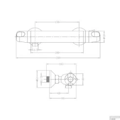Douchekraan Thermostatisch VM Fresh Temperatuur Beveiliging Chroom -Hansgrohe Badkamerinterieur Winkel 185798 1