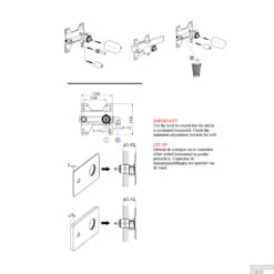Wastafelkraan Afbouwdeel Salenzi Giro Gegalvaniseerd Geborsteld Koper -Hansgrohe Badkamerinterieur Winkel 19aj15 montage 1