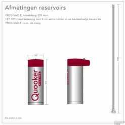 Quooker Cube Nordic Square Twintaps Chroom Met Pro3-VAQ Boiler -Hansgrohe Badkamerinterieur Winkel 1quooker pro3 technisch 2 3 3 3