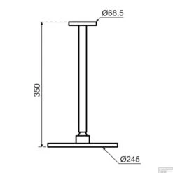 Hoofddouche Qisani Flow Ø 25 Cm Geborsteld Mat Zwart 6 Hoofddouche Qisani Flow Ø 25 Cm Geborsteld Mat Zwart -Hansgrohe Badkamerinterieur Winkel 25624 01 m0340 080 qisani flow hoofddouche 25 cm met plafonddouchearm 3