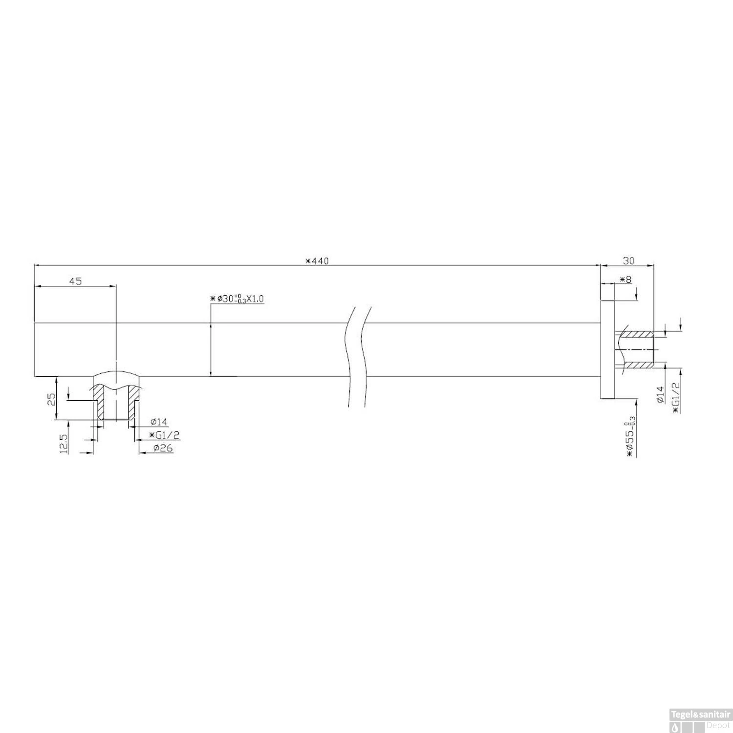 Thermostatische Inbouw Regendouche Set Wiesbaden Type 133 Wandarm Ufo 30 Cm Rond Incl. Inbouwdeel 11 Thermostatische Inbouw Regendouche Set Wiesbaden Type 133 Wandarm Ufo 30 Cm Rond Incl. Inbouwdeel - Afbeelding 9