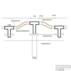 Cross Inbouw+ Afbouwdeel Wastafelmengkraan 2-knops Chroom -Hansgrohe Badkamerinterieur Winkel 29.4115 29.4116 29.4119 1