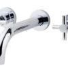 Cross Inbouw+ Afbouwdeel Wastafelmengkraan 2-knops Chroom -Hansgrohe Badkamerinterieur Winkel 29.4116