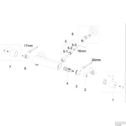Douchethermostaat Eco Cool-Touch 28cm Chroom -Hansgrohe Badkamerinterieur Winkel 29.4230 2
