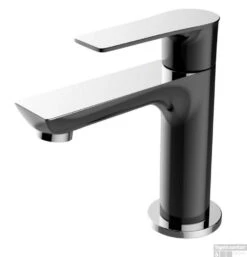 Fonteinkraan Larga Zwart Éénhendel Chroom