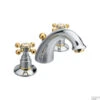 Wastafelmengkraan 3-gats Sapho Antea 2-knop Uitloop Gebogen 8.5 Cm Chroom / Goud (incl. Waste) -Hansgrohe Badkamerinterieur Winkel 3022 wastafelmengkraan 3 gats sapho antea 2 knop uitloop gebogen 8.5 cm chroom goud incl. waste shop