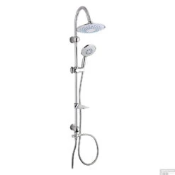 Doucheset Differnz Wellness Trendline Met Handdouche 20x20x105 Cm Chroom (zonder Kraan)