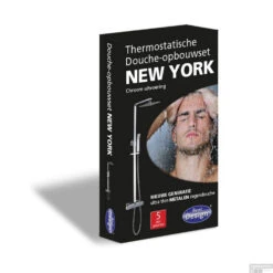 Regendouche Opbouwset Best Design New-York Thermostatisch Vierkant -Hansgrohe Badkamerinterieur Winkel 3801102.1