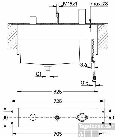 Grohe Universeel Basisset 3-gts. 5 Grohe Universeel Basisset 3-gts. - Afbeelding 3