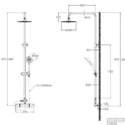 Douche Opbouwset Best Design Ore Munchen Thermostatisch RVS 7 Douche Opbouwset Best Design Ore Munchen Thermostatisch RVS -Hansgrohe Badkamerinterieur Winkel 3862990 tech 1
