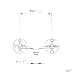 Opbouw Douchekraan Sapho Antea Mengkraan 2-knop Klassiek Rose Goud -Hansgrohe Badkamerinterieur Winkel 3867 opbouw douchekraan sapho antea mengkraan 2 knop klassiek rose goud 1