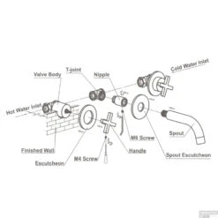 Badkraan Inbouw Best Design New-Jax 3-Gats Wandmodel Chroom 8 Badkraan Inbouw Best Design New-Jax 3-Gats Wandmodel Chroom -Hansgrohe Badkamerinterieur Winkel 3896730.1