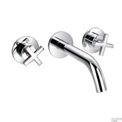 Badkraan Inbouw Best Design New-Jax 3-Gats Wandmodel Chroom