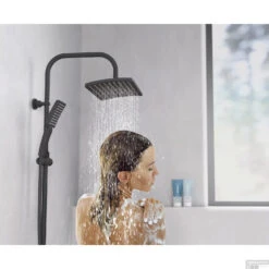 Opbouw Regendoucheset Schutte Mallorca Zwart -Hansgrohe Badkamerinterieur Winkel 4008431606668 3