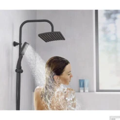 Opbouw Regendoucheset Schutte Mallorca Zwart -Hansgrohe Badkamerinterieur Winkel 4008431606668 4