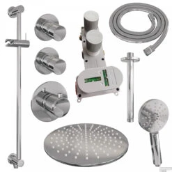 Thermostatisch Inbouwdoucheset Brauer Chrome 30cm Hoofddouche Plafondarm 3 Standen Handdouche Op Glijstang Chroom 6 Thermostatisch Inbouwdoucheset Brauer Chrome 30cm Hoofddouche Plafondarm 3 Standen Handdouche Op Glijstang Chroom -Hansgrohe Badkamerinterieur Winkel 5 ce 039 2 sfeer 1