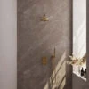 Regendoucheset Inbouw Brauer Gold Edition Thermostatisch 20cm Met 3-Weg Omstelling, Wandarm En Staaf Handdouche Geborsteld Goud 1 Regendoucheset Inbouw Brauer Gold Edition Thermostatisch 20cm Met 3-Weg Omstelling, Wandarm En Staaf Handdouche Geborsteld Goud -Hansgrohe Badkamerinterieur Winkel 5 gg 052 shop 1
