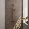 Regendouche Brauer Copper Showerpipe Met Thermostaat 20cm 3 Standen Koper -Hansgrohe Badkamerinterieur Winkel 5 gk 007 2 shop