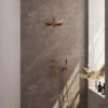 Thermostatisch Inbouwdoucheset Brauer Copper 30cm Hoofddouche Wandarm Staafhanddouche Koper -Hansgrohe Badkamerinterieur Winkel 5 gk 026 shop