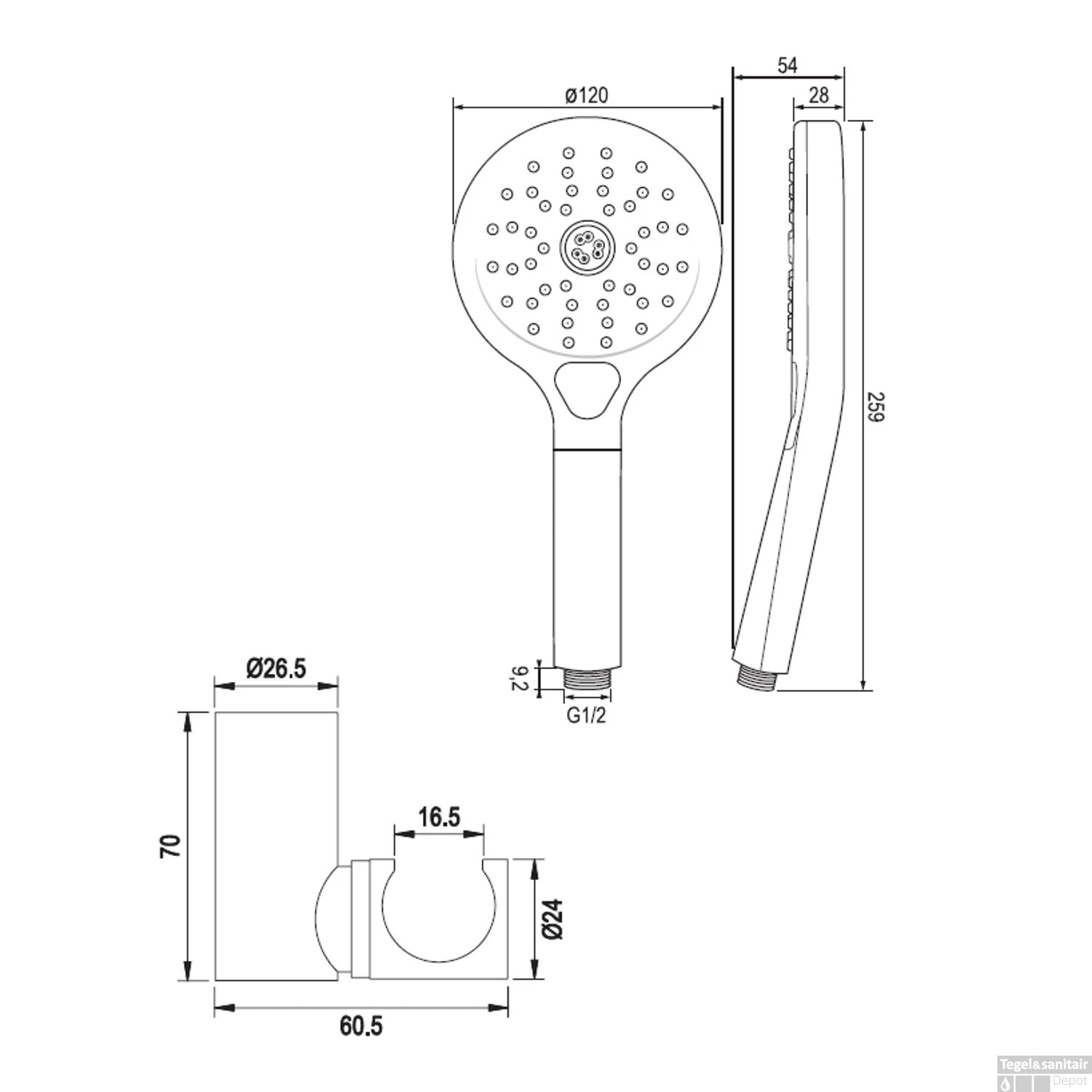 Opbouwset Bad- En Douchekraan Brauer Copper Edition Thermostatisch Met Wandhouder En Handdouche 3 Standen Geborsteld Koper 9 Opbouwset Bad- En Douchekraan Brauer Copper Edition Thermostatisch Met Wandhouder En Handdouche 3 Standen Geborsteld Koper - Afbeelding 7