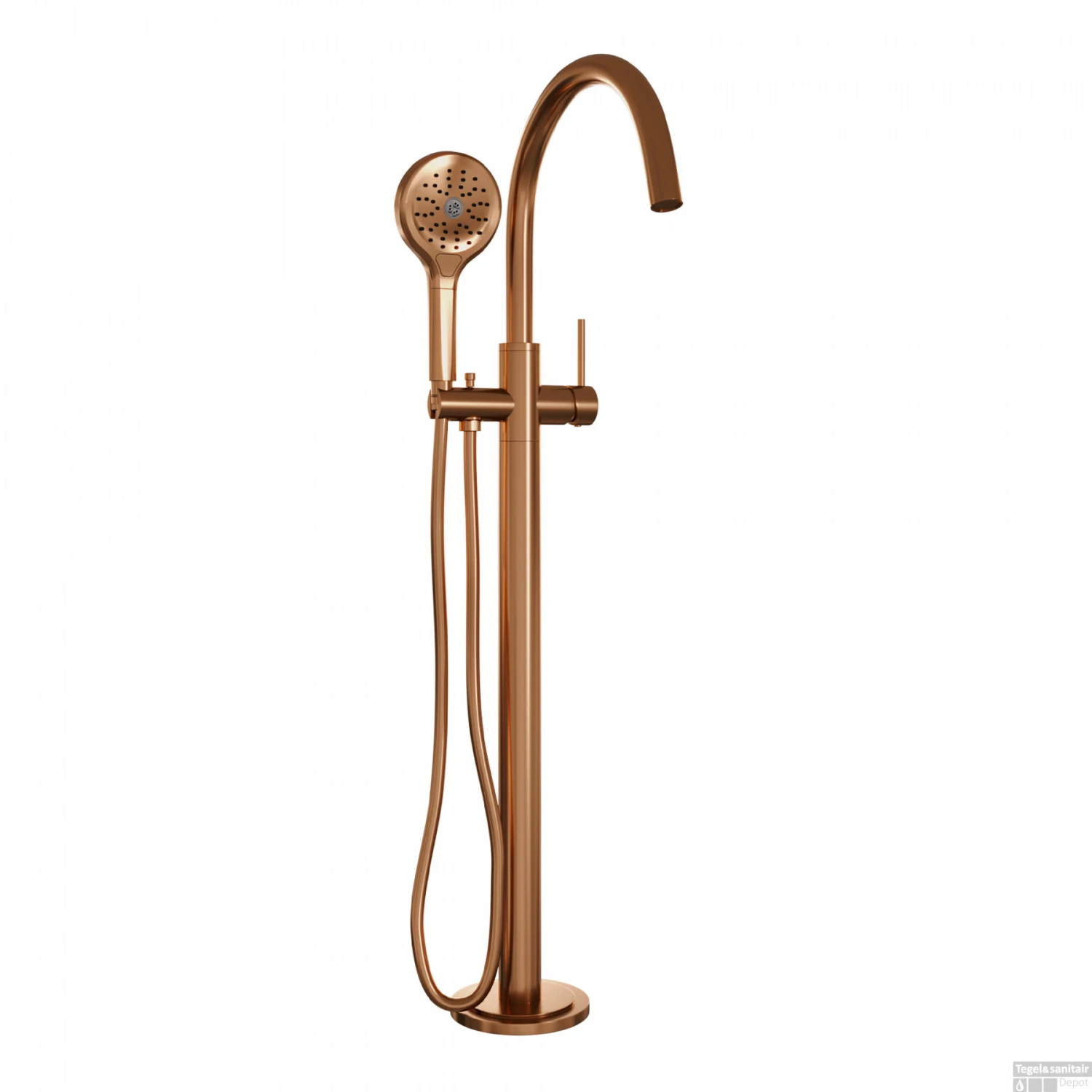Vrijstaande Badkraan Brauer Copper Met Handdouche Rond Koper 3 Vrijstaande Badkraan Brauer Copper Met Handdouche Rond Koper