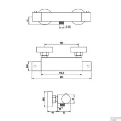 Douchekraanset Brauer Copper Edition Opbouw Met Glijstang En Ronde Handdouche Geborsteld Koper -Hansgrohe Badkamerinterieur Winkel 5 gk 044 2 tech2
