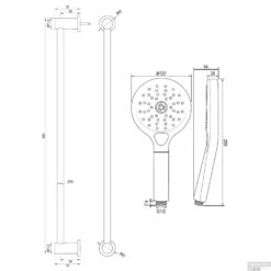 Douchekraanset Brauer Copper Edition Opbouw Met Glijstang En Ronde Handdouche Geborsteld Koper -Hansgrohe Badkamerinterieur Winkel 5 gk 044 2 tech 1