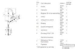 Grohe Concetto Keukenkraan Met Hoge Uitloop Chroom -Hansgrohe Badkamerinterieur Winkel 50888
