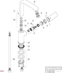 Hansgrohe Metris Wastafelkraan Zonder Waste Chroom -Hansgrohe Badkamerinterieur Winkel 52216