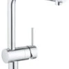 Grohe Minta Keukenkraan L-uitloop Chroom 2 Grohe Minta Keukenkraan L-uitloop Chroom -Hansgrohe Badkamerinterieur Winkel 52299