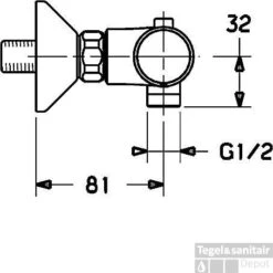 Hansa Unita Douchethermostaat Met S-koppelingen Chroom -Hansgrohe Badkamerinterieur Winkel 53810