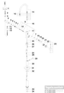 Dornbracht Tara Logic Afdekset Voor Staande Badkraan Hoog Chroom -Hansgrohe Badkamerinterieur Winkel 54213