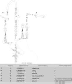 Dornbracht Tara. 4-gats Badrandcomb.voor Badrandmontage Met Hendel Chroom 7 Dornbracht Tara. 4-gats Badrandcomb.voor Badrandmontage Met Hendel Chroom -Hansgrohe Badkamerinterieur Winkel 54231