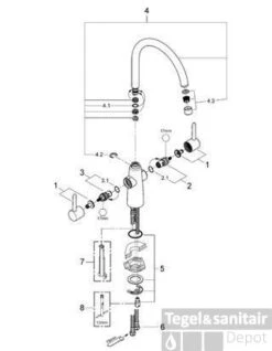 Grohe Ambi Keukenkraan Hoog Model 377 Mm. Chroom 11 Grohe Ambi Keukenkraan Hoog Model 377 Mm. Chroom -Hansgrohe Badkamerinterieur Winkel 54568