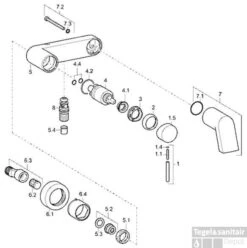 Hansa Stela Badkraan Hoh 150 Mm. Met S-koppelingen Chroom -Hansgrohe Badkamerinterieur Winkel 56276