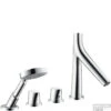 Axor Starck Organic Afdekset 4-gats Badrandcombinatie Met Douchegarn. Chroom 2 Axor Starck Organic Afdekset 4-gats Badrandcombinatie Met Douchegarn. Chroom -Hansgrohe Badkamerinterieur Winkel 66922