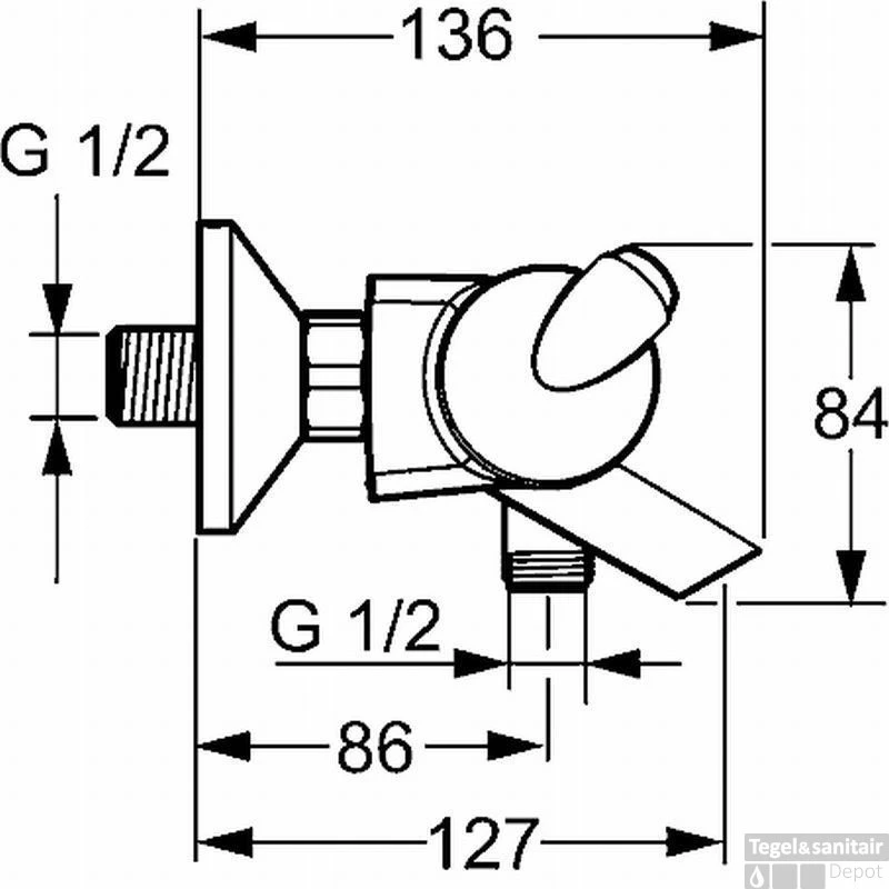 Hansa Fit Badthermostaat Met S-koppelingen Chroom 5 Hansa Fit Badthermostaat Met S-koppelingen Chroom - Afbeelding 3