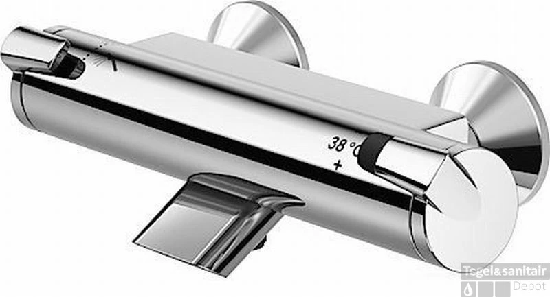 Hansa Fit Badthermostaat Met S-koppelingen Chroom 3 Hansa Fit Badthermostaat Met S-koppelingen Chroom