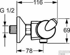Hansa Fit Douchethermostaat Met S-koppelingen Chroom 7 Hansa Fit Douchethermostaat Met S-koppelingen Chroom -Hansgrohe Badkamerinterieur Winkel 80097
