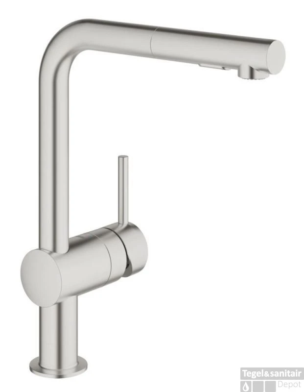 Grohe Minta Keukenkraan Met Uittrekbare Handdouche Dualspray Supersteel 3 Grohe Minta Keukenkraan Met Uittrekbare Handdouche Dualspray Supersteel