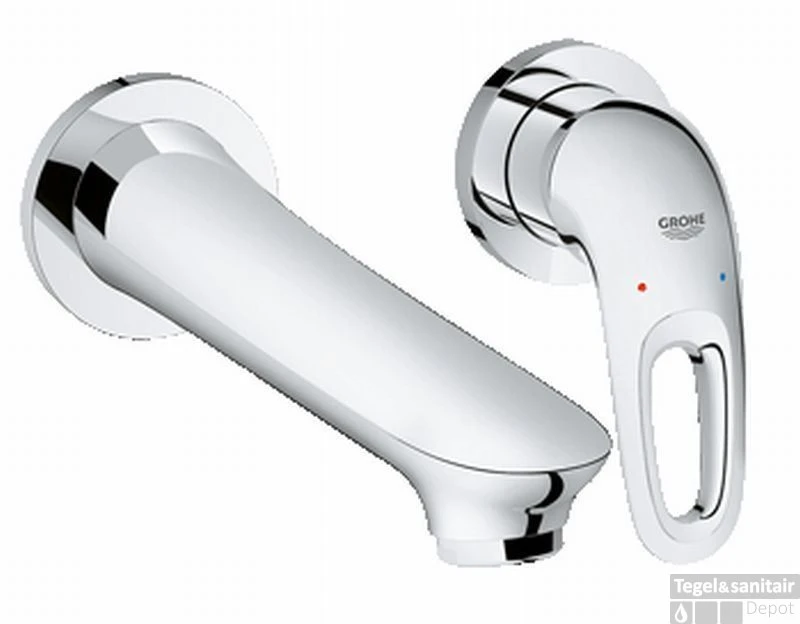 Grohe Eurostyle New M-size 2-gats Wastafelkraan 20 Chroom 3 Grohe Eurostyle New M-size 2-gats Wastafelkraan 20 Chroom