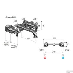 Wastafelmengkraan Hotbath Amice Inbouw 2-kruisgreep Gebogen 18 Cm Chroom -Hansgrohe Badkamerinterieur Winkel a005cr wastafelmengkraan hotbath amice inbouw 2 kruisgreep gebogen 18 cm chroom tech