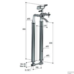 Vrijstaande Badmengkraan Hotbath Amice 89 Cm Met Handdouche Chroom -Hansgrohe Badkamerinterieur Winkel a030fmcr vrijstaande badmengkraan hotbath amice 89 cm met handdouche chroom tech