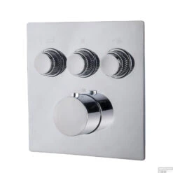 Afbouwdeel Inbouwthermostaat Boss & Wessing Caral Klik Pro 3-weg Chroom