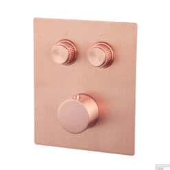 Afbouwdeel Inbouwthermostaat Wiesbaden Caral Klik Pro 2-weg Geborsteld Koper