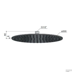 Hoofddouche Hotbath Archie 30 CM 8mm Geborsteld Messing PVD 5 Hoofddouche Hotbath Archie 30 CM 8mm Geborsteld Messing PVD -Hansgrohe Badkamerinterieur Winkel ar199 tech