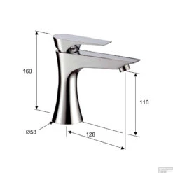 Wastafelmengkraan Sapho Axamite 1-hendel Uitloop Recht 16 Cm Chroom -Hansgrohe Badkamerinterieur Winkel ax02 wastafelmengkraan sapho axamite 1 hendel uitloop recht 16 cm chroom 3